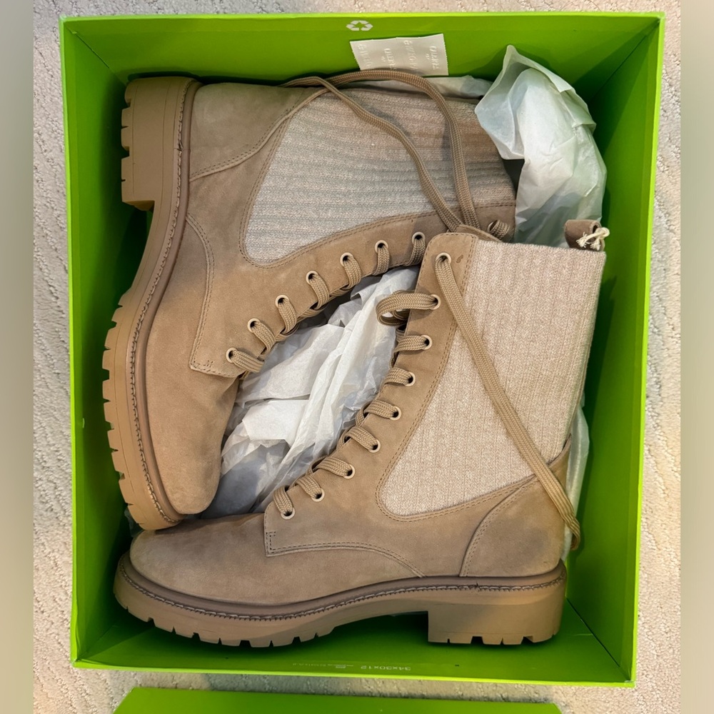 NWT Sam Edelman waterproof combat style boots